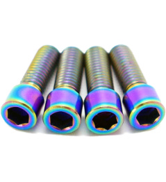 TLC Primo Titanium BMX Crank Arm Pinch Bolts (Rainbow)