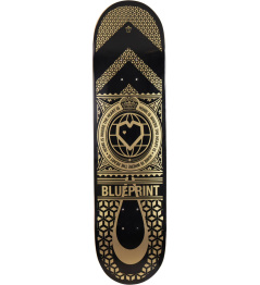 Blueprint Home Heart Skate Board (8.125"|Black/Gold)