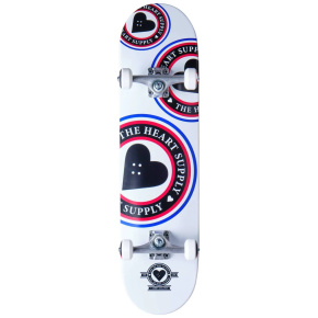 Heart Supply Orbit Logo Skateboard Set (8"|White/Black/Blue)