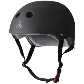 Helmet Triple Eight Certified Sweatsaver L-XL Black Rubber