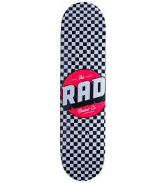 RAD Checker Skate Board (7.75"|Black/White)
