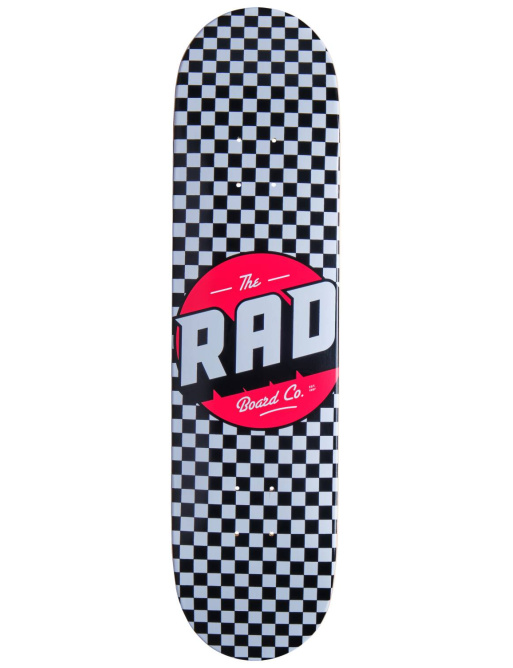 RAD Checker Skate Board (7.75"|Black/White)