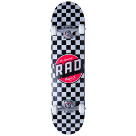 RAD Checkers Skateboard Set (8"|Black)