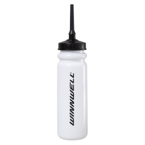Winnwell 1l hockey bottle with long spout with logo