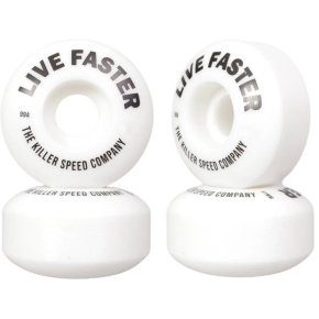 Killer Team Classics Live Faster 99A Skateboard Wheels 4-Pack (51mm|White) Killer Team Classics Live Faster 99A Skateboard Wheels 4-Pack (51mm|White)