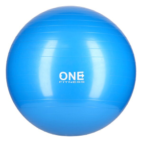 Gymnastics ball ONE Fitness Gym Ball 10 blue, 55 cm