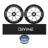 Set of 2 Divine 120 mm Spoked wheels neochrome + Divine griptape + Divine headset