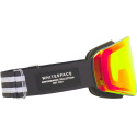 Whitespace MD Icon Ski Goggles (White/Black/Fire Lens)