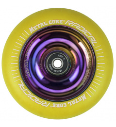 Metal Core Radical Rainbow 110 mm castor yellow