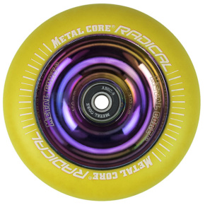 Metal Core Radical Rainbow 110 mm castor yellow