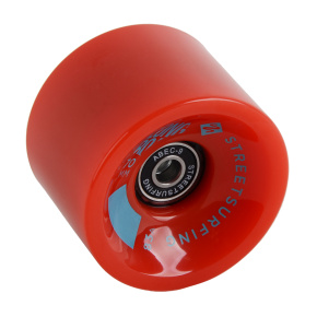 Longboard wheel 1pc - red, ABEC 9, 70 mm