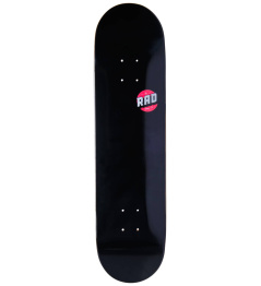 RAD Blank Logo Skate Board (8"|Black)